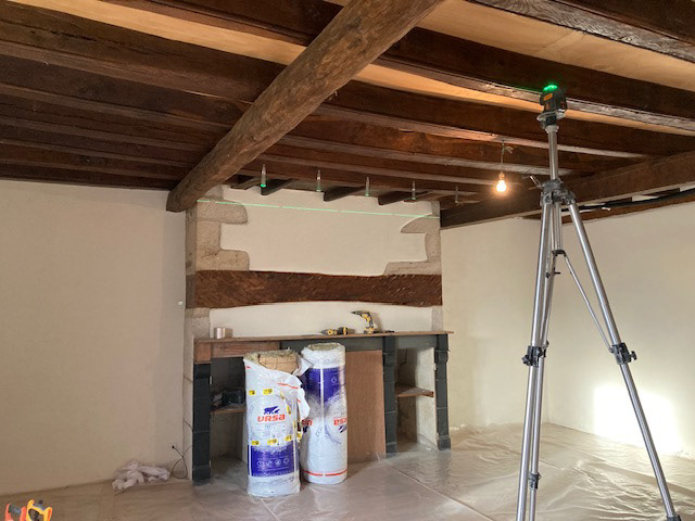 Tracé au laser Faux Plafond RDC