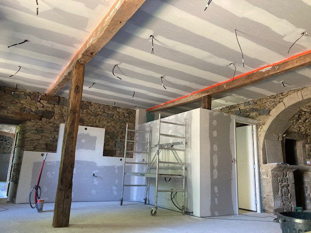 Cloisons Placo Pièce de vie RDC