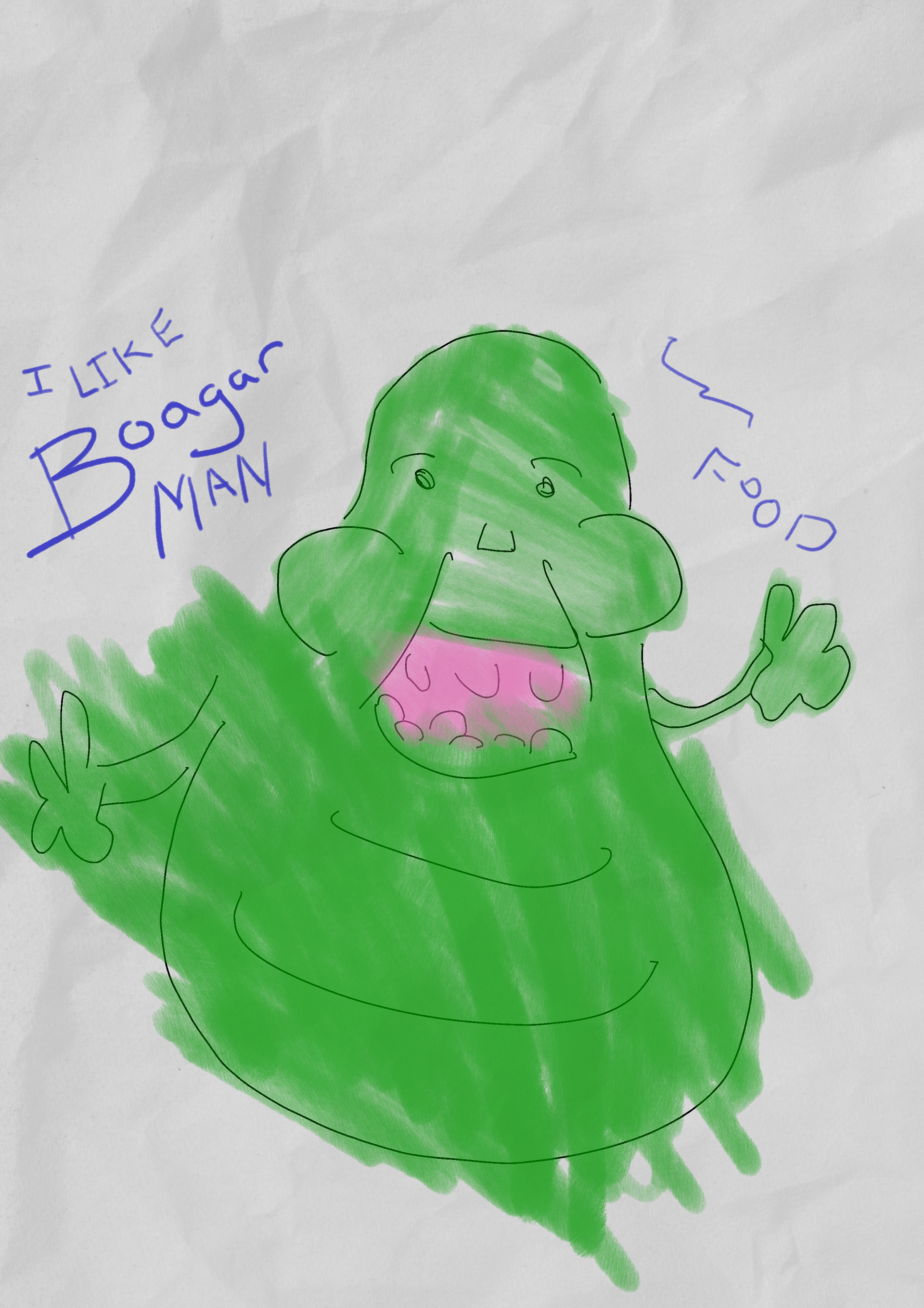 Slimer from Ghost Busters