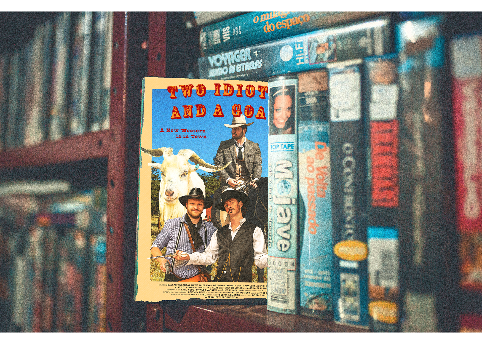 Two Idiots and a Goat VHS Mock up