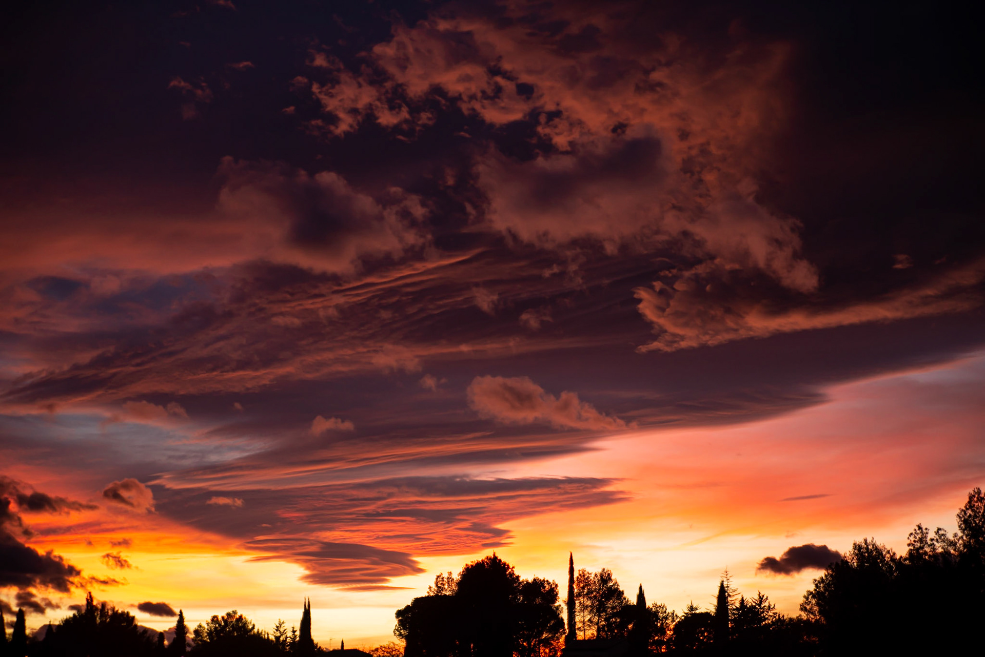 Dramatic sky, Prades le Lez 2021