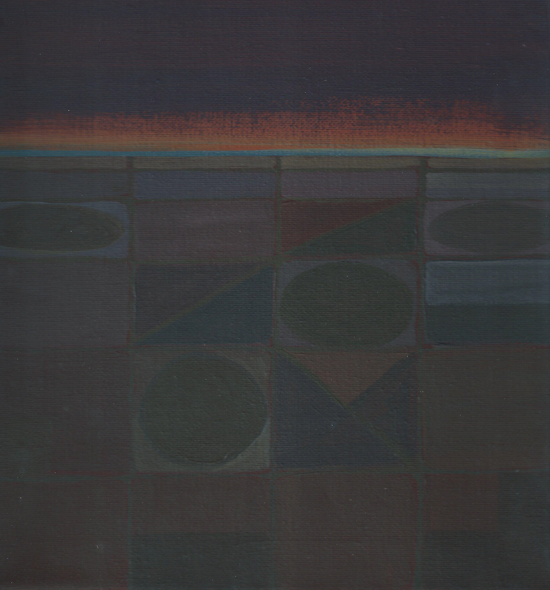 "Long Drive" (Acrylic on Canvas) 9" x 12"