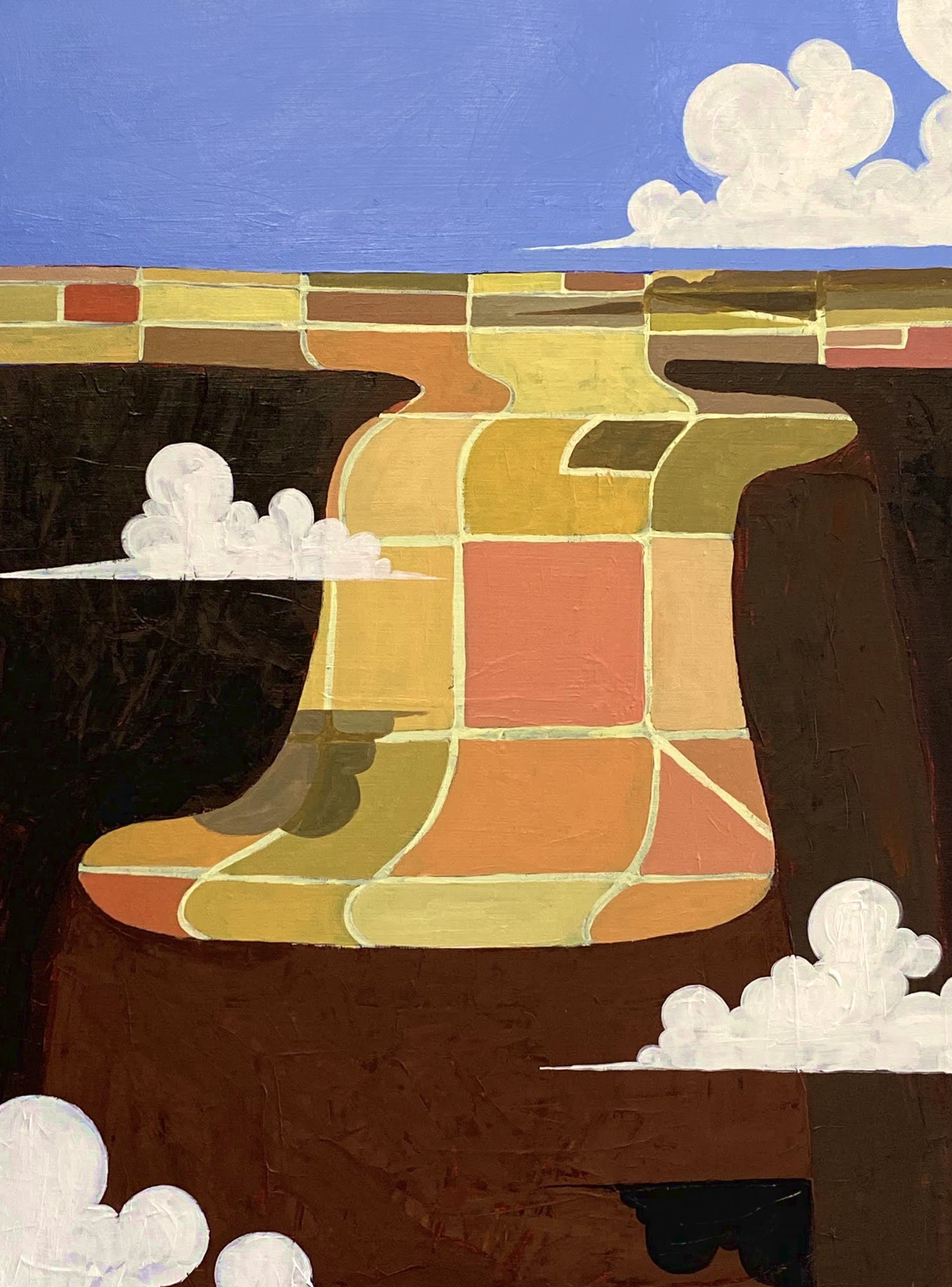 "Heel" (Acrylic on Canvas) 20" x 24" | $1,500 (UNFRAMED)