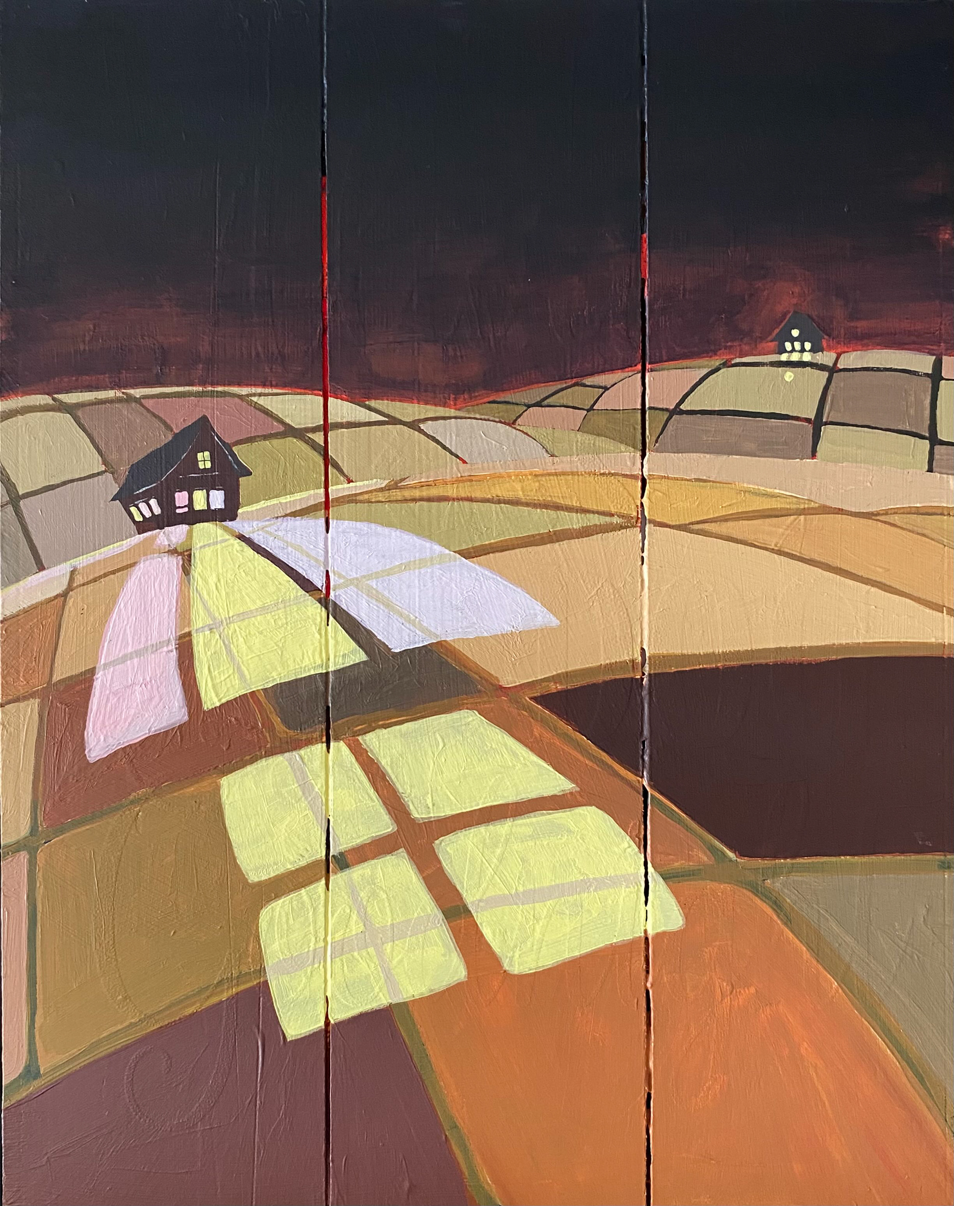 "Midwest Gays... We Have the Club at Home" (Acrylic on Woodboard) 11" x 14" | $500