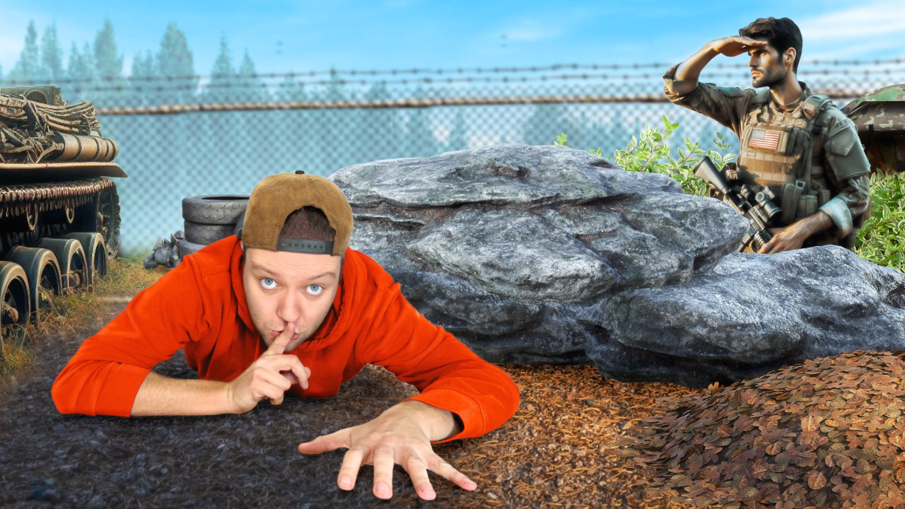 "Ik overleefde op een verlaten legerbasis!"