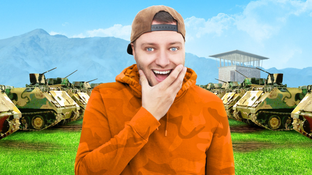 "Ik bezocht een LEGERBASIS vol werkende TANKS"