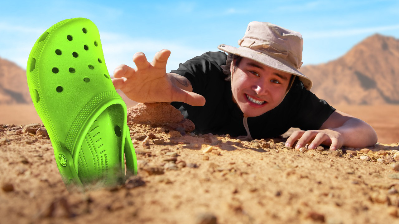 "Ik Loop De Woestijn Door Op Crocs!"