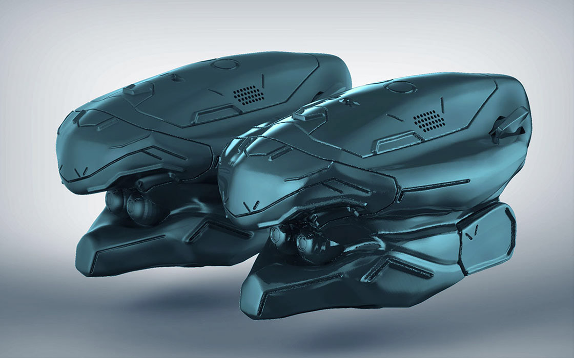Mech Head Design (3D Coat, Keyshot)