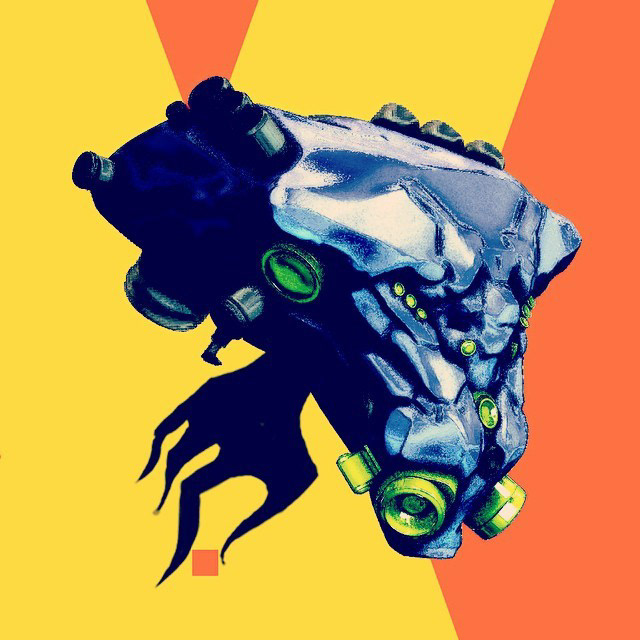Mech Head Graphic (Zbrush, Photoshop)