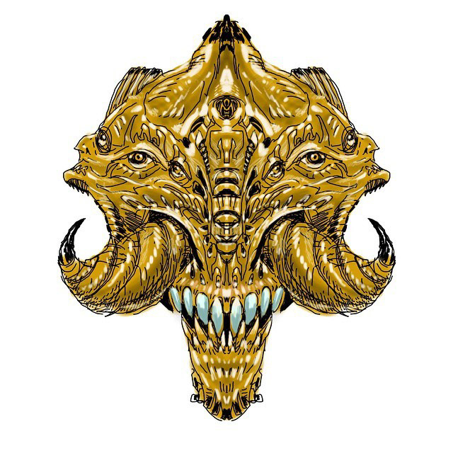 Tribal Mask Design (Sketchbook Pro)
