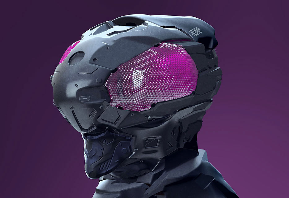 Mech Head Design (3D Coat, Keyshot)