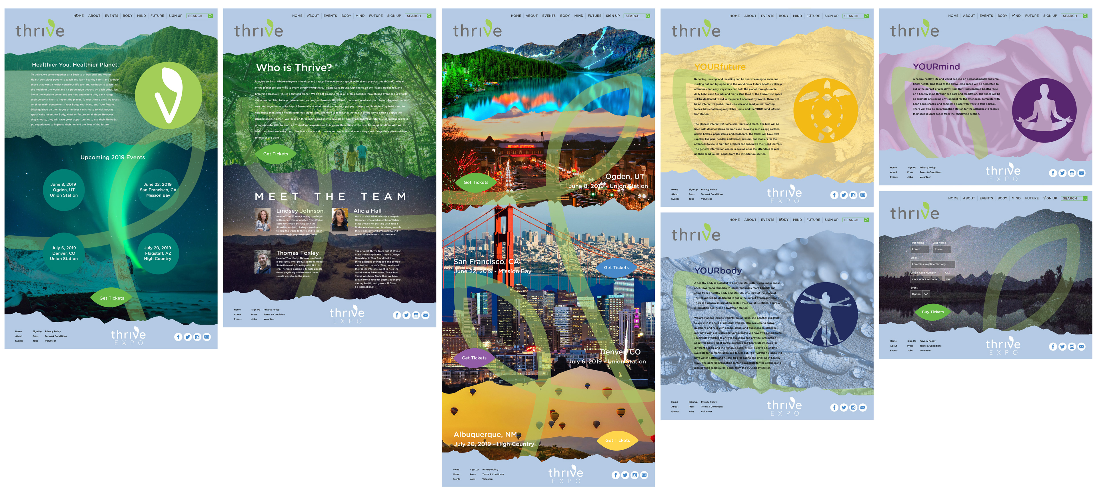 website design "ThriveExpo"
