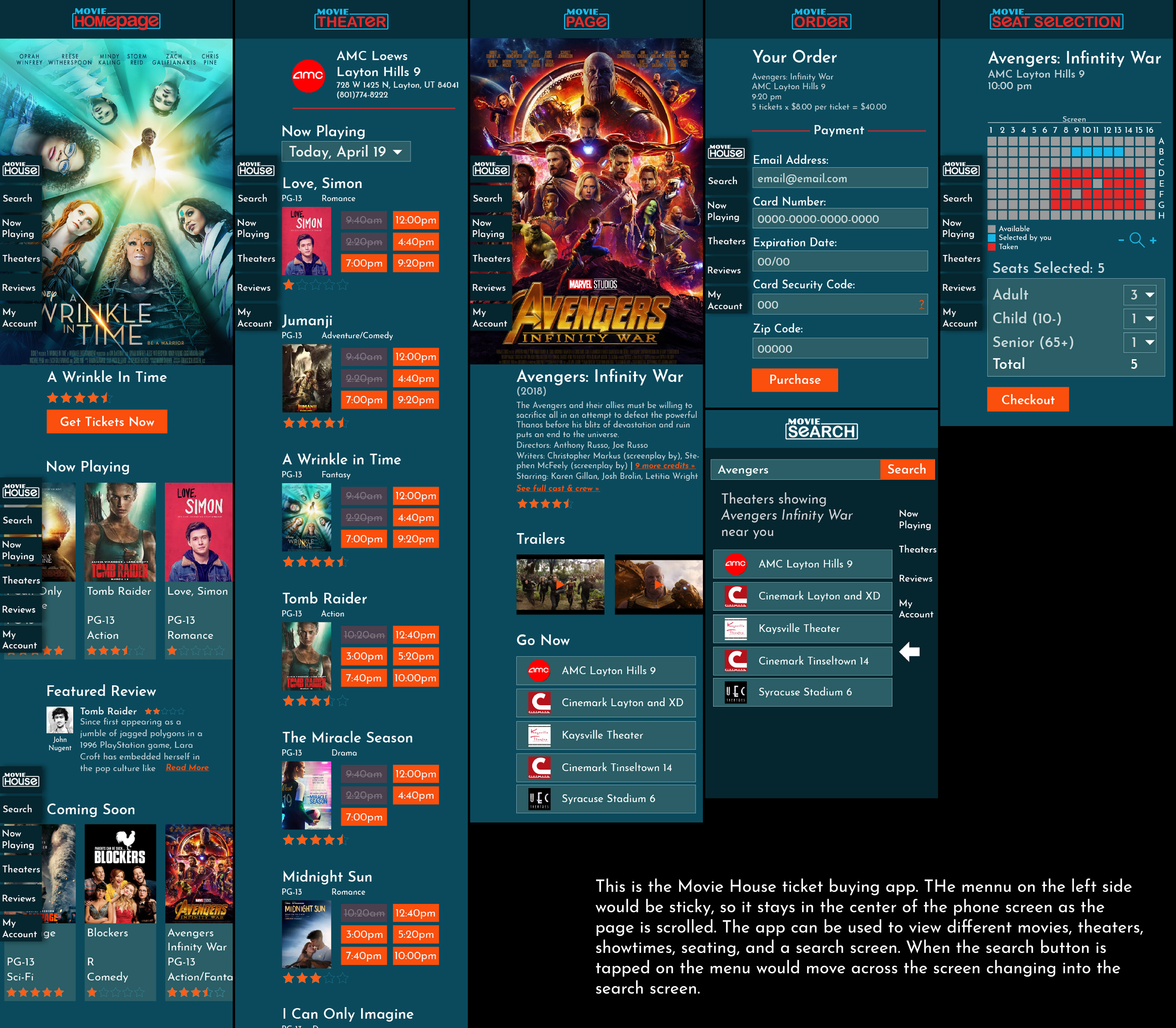 app design "MovieHouse"