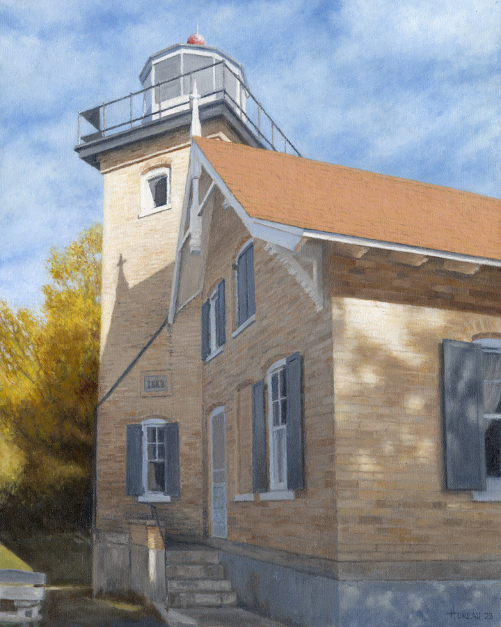 Lake Michigan Lighthouse • 16" x 20"