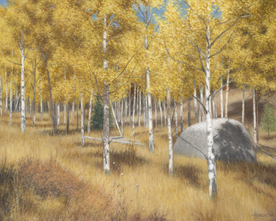 Aspens at Rainbow Gulch • 16" x 20"