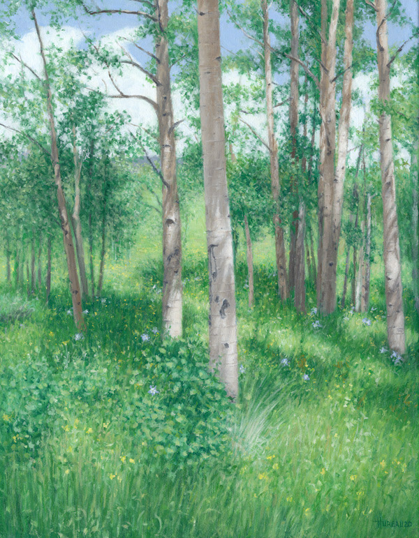 Aspen Clearing • 14" x 18"