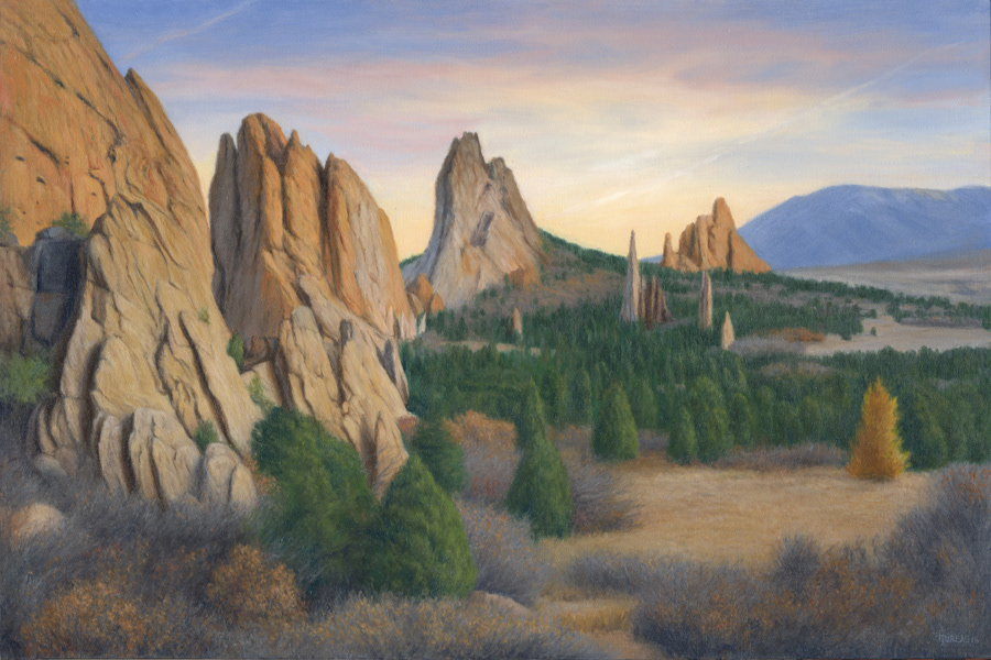 Fall Evening at the Garden of the Gods (Sold) • 20" x 24"