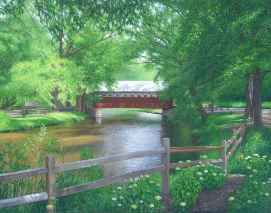 Covered Bridge on the Crystal River • 22" x 28"