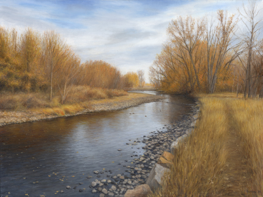 Along the Poudre River • 18" x 24"