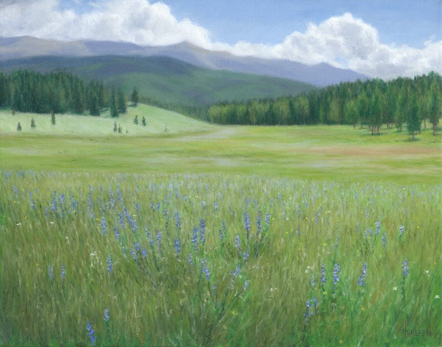 Wildflower Rise (Sold) • 11" x 14"