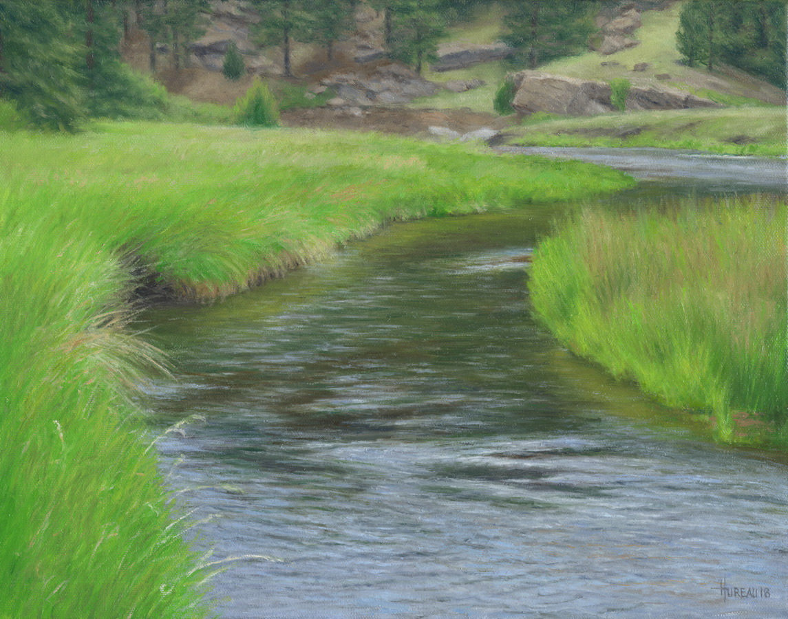 Winding Stream (Sold) • 11" x 14"