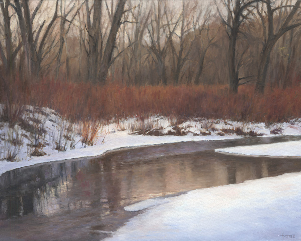 Winter Stream • 16" x 20"