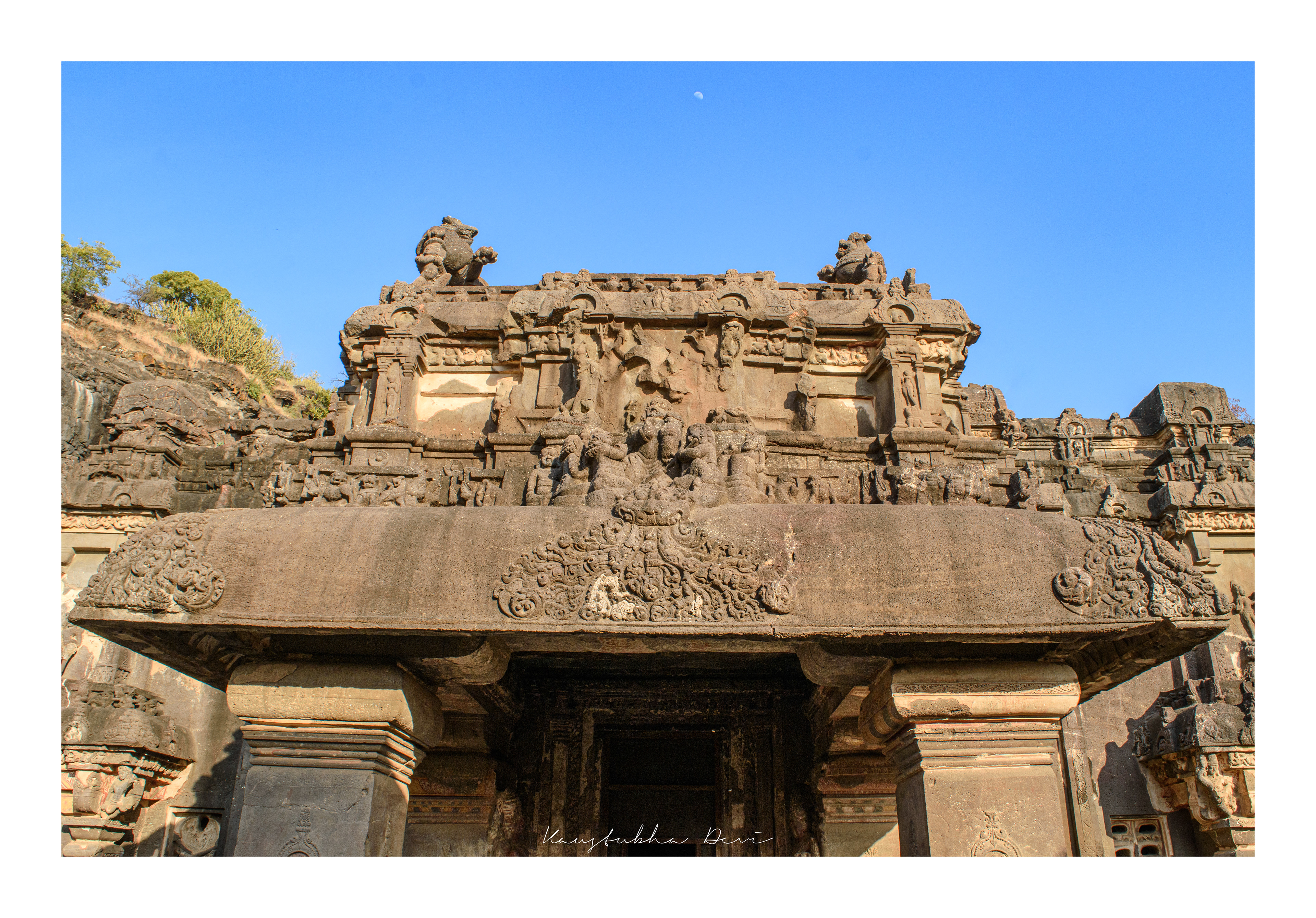 Carving at Ajanta Caves 