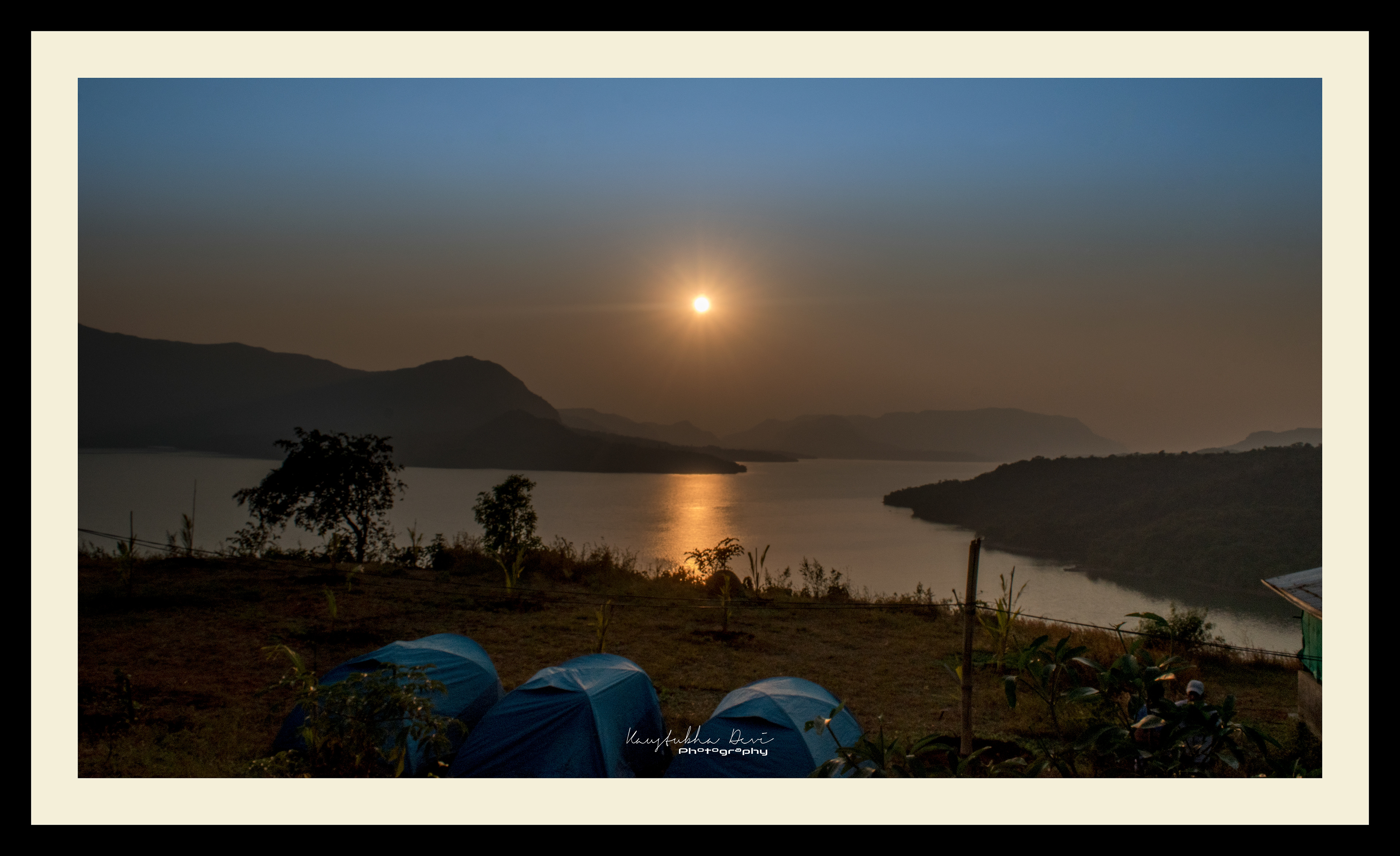 Evening sunset Mulshi dam backwater @ Mulshi Pune