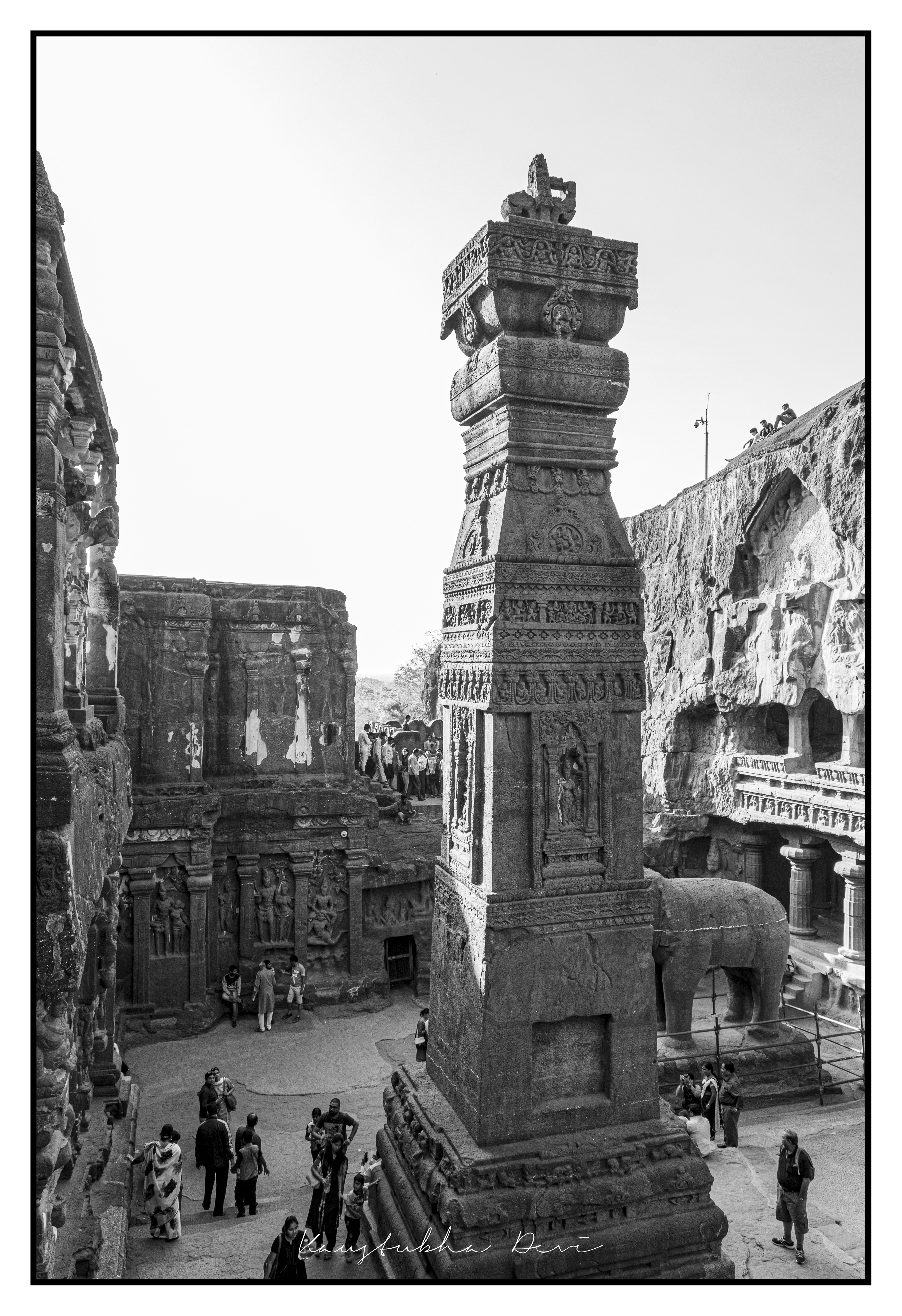 Dhawajasthambha Ellora Caves Aurangabad