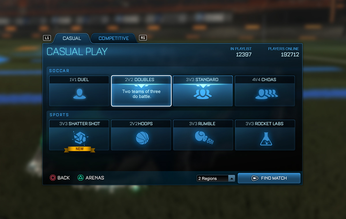 David Carron - Rocket League UI