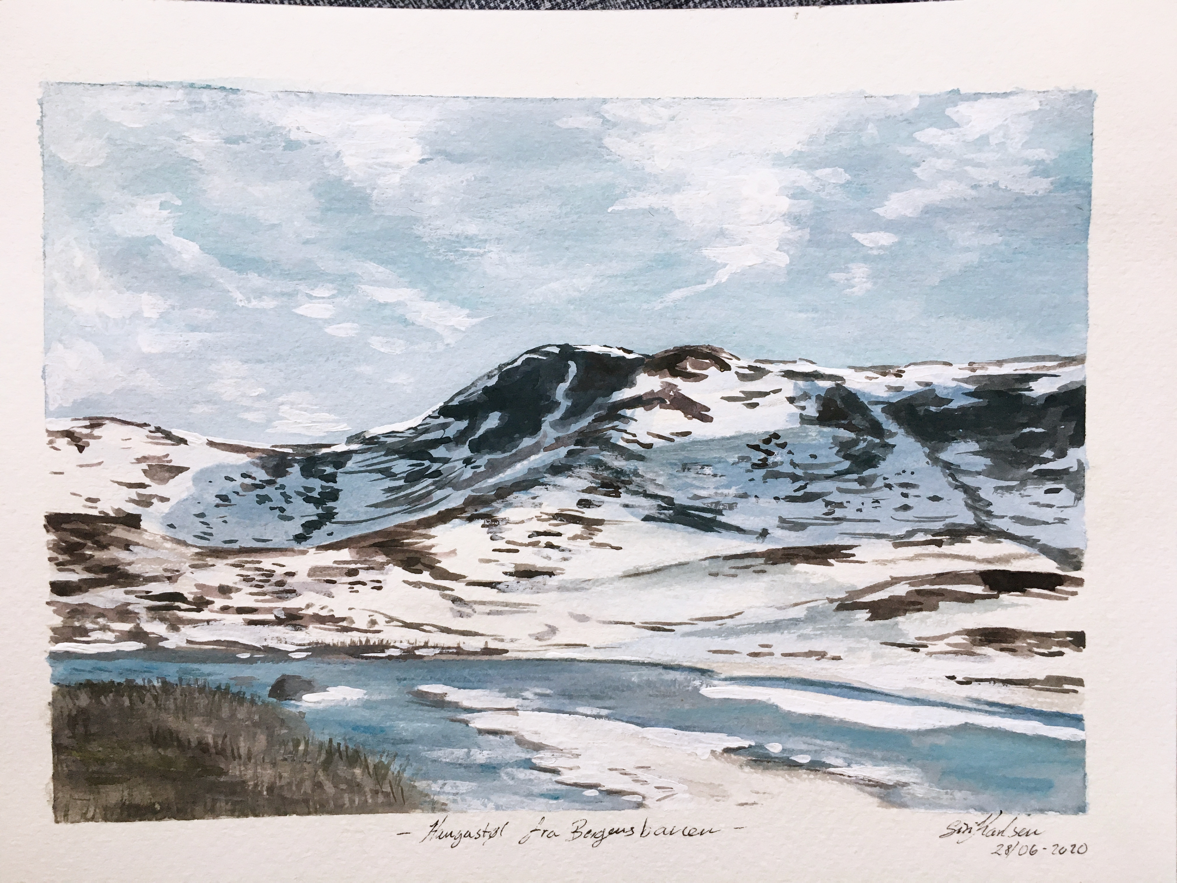 "Haugastøl" - gouache