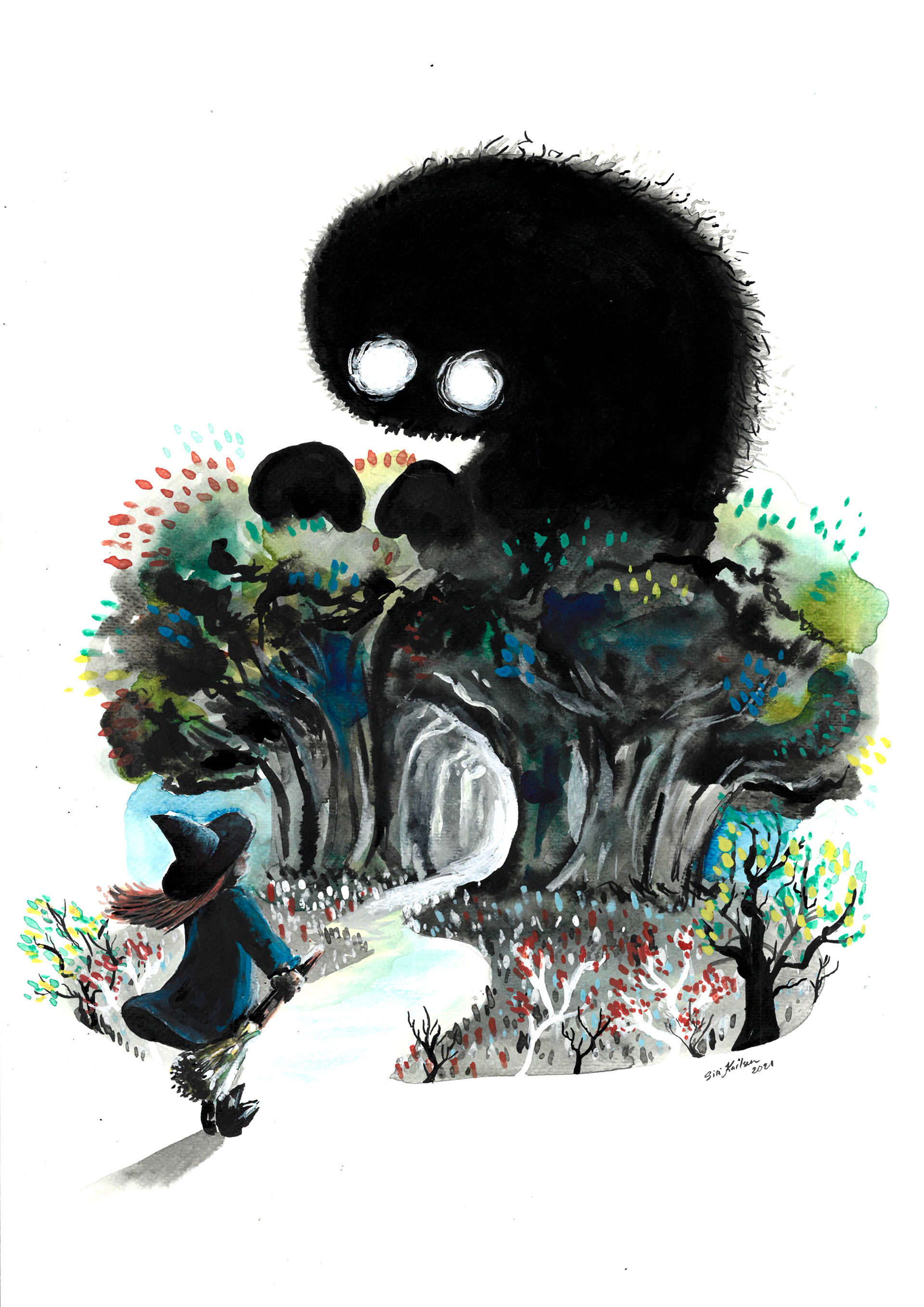 Halloween 2021 - Ink and gouache