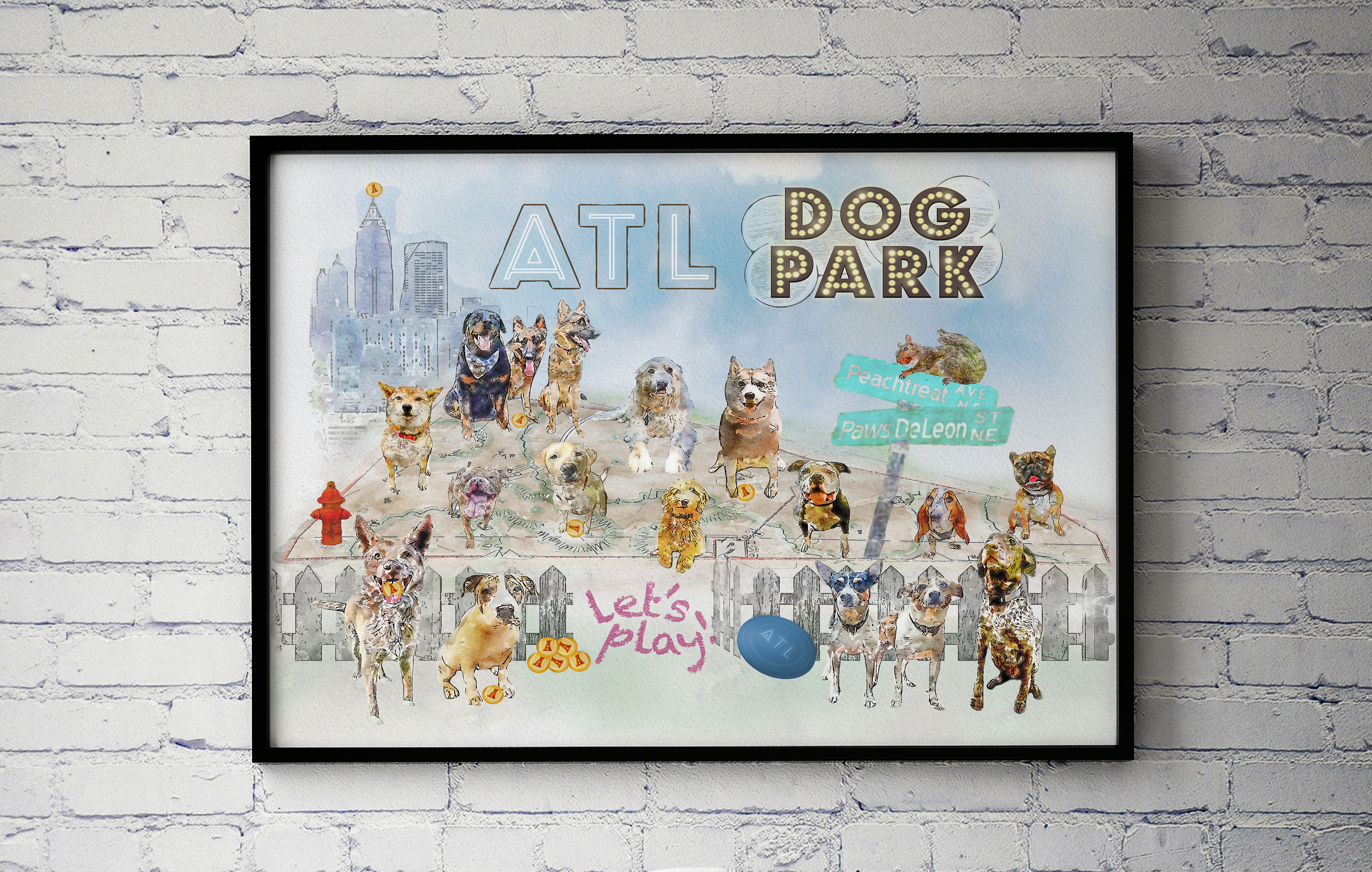 At the Corner of Peachtreat & Paws DeLeon, let’s Fetch and Catch.   The most fun while standing on four feet.