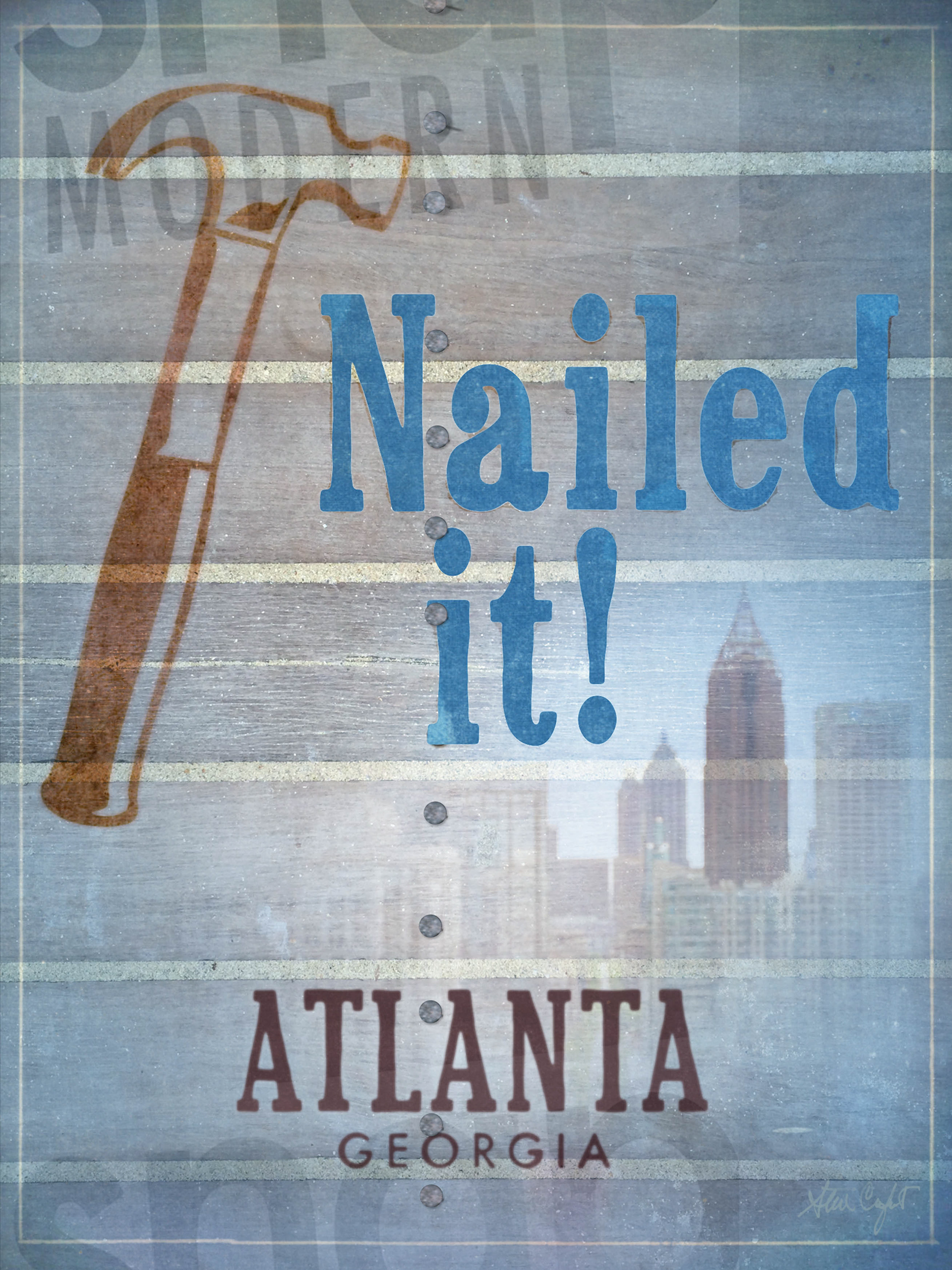 Fun piece for the project room- part of the Tooling Around Atlanta designs