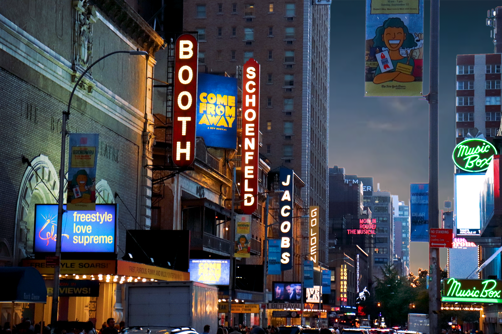 sunsets as curtains rise