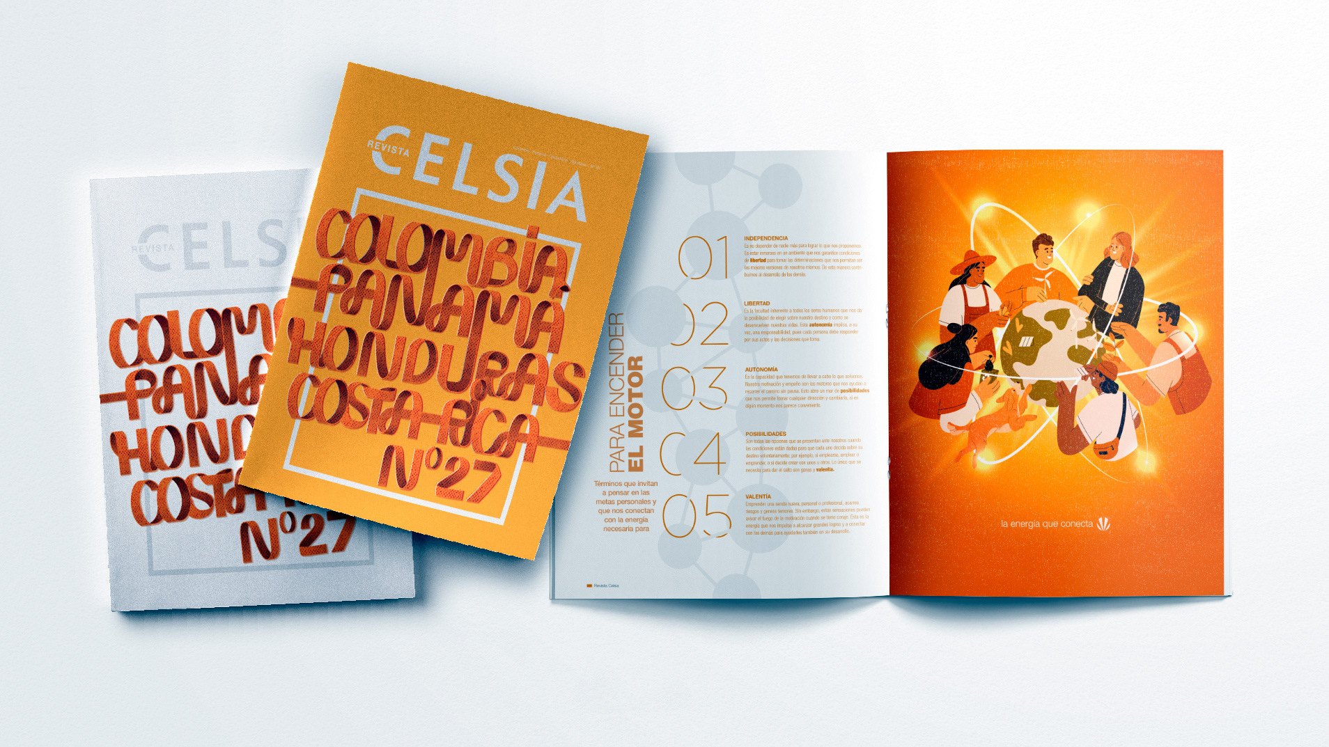 Magazine covers and design for Celsia, energy company of Grupo Argos. El Colombiano