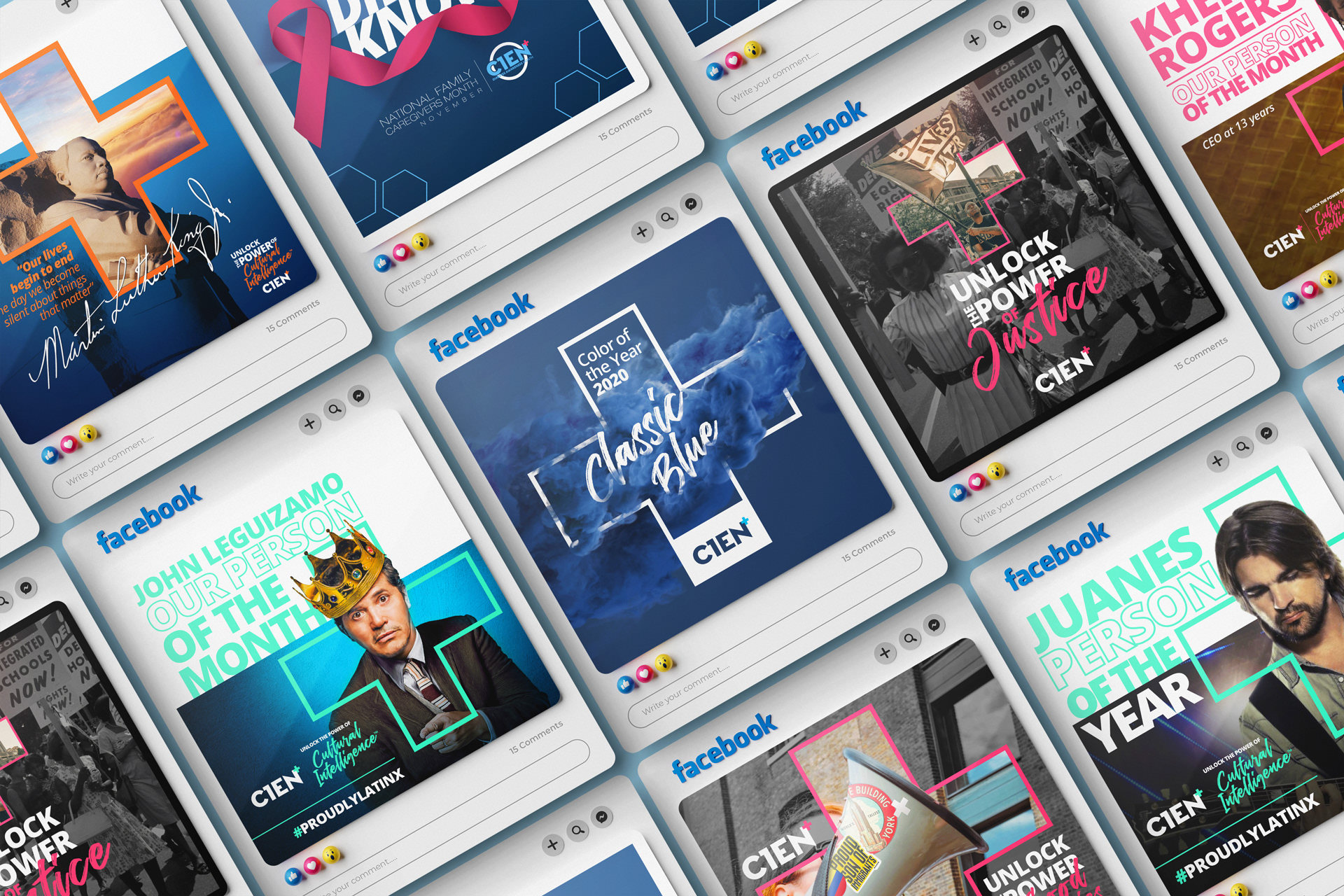 Social Media posts for CIEN+