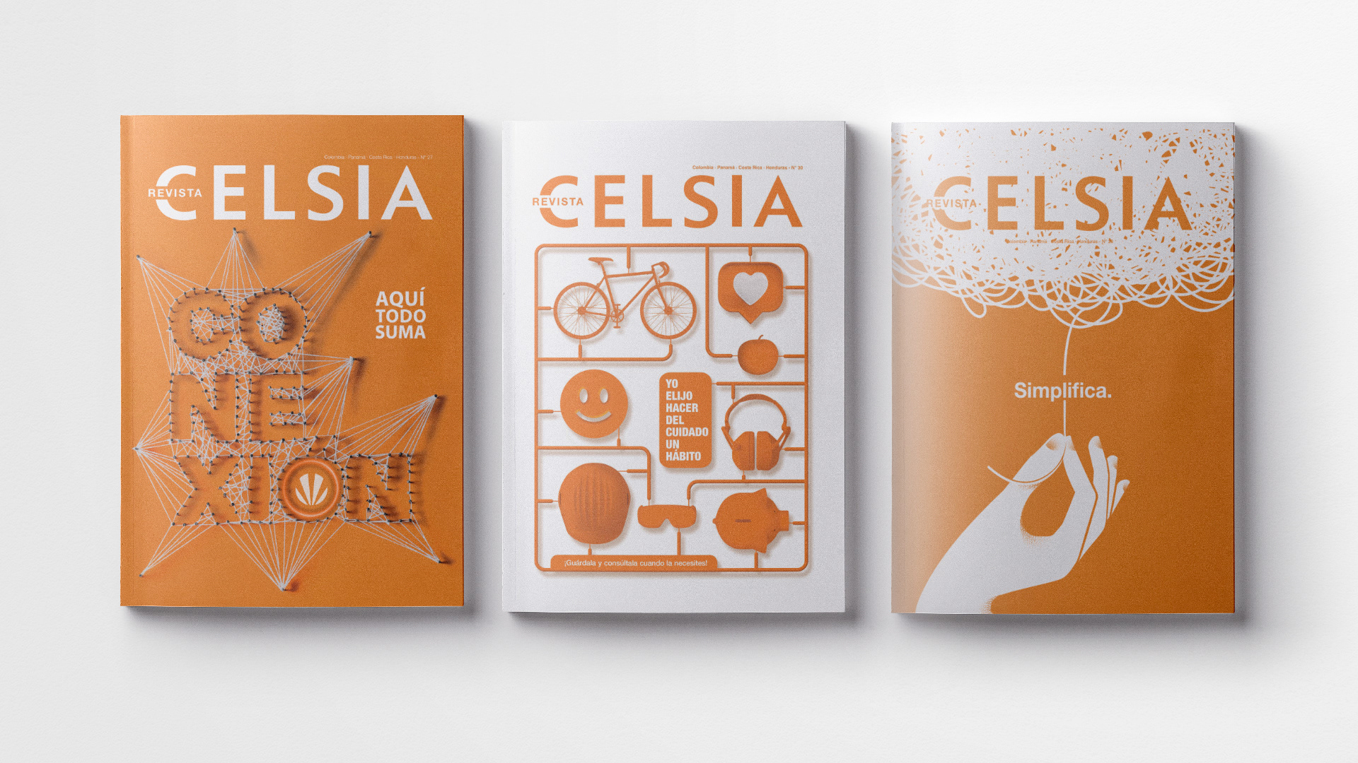 Magazine covers and design for Celsia, energy company of Grupo Argos. El Colombiano