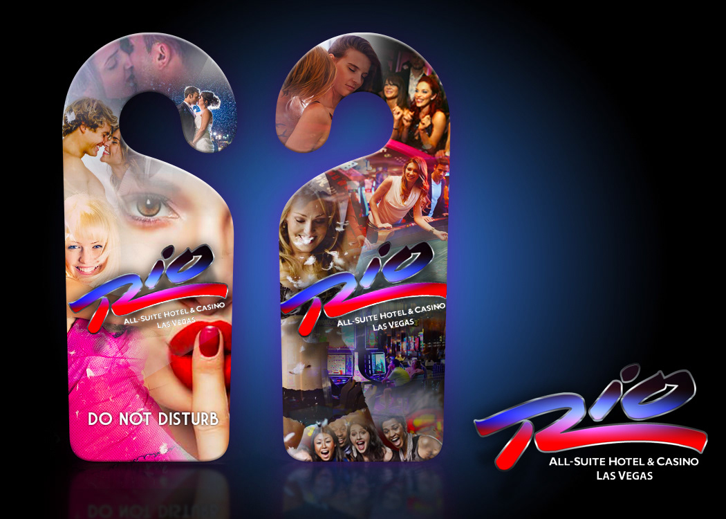 Custom Door Hangers the the Rio Hotel and Casino, Las Vegas