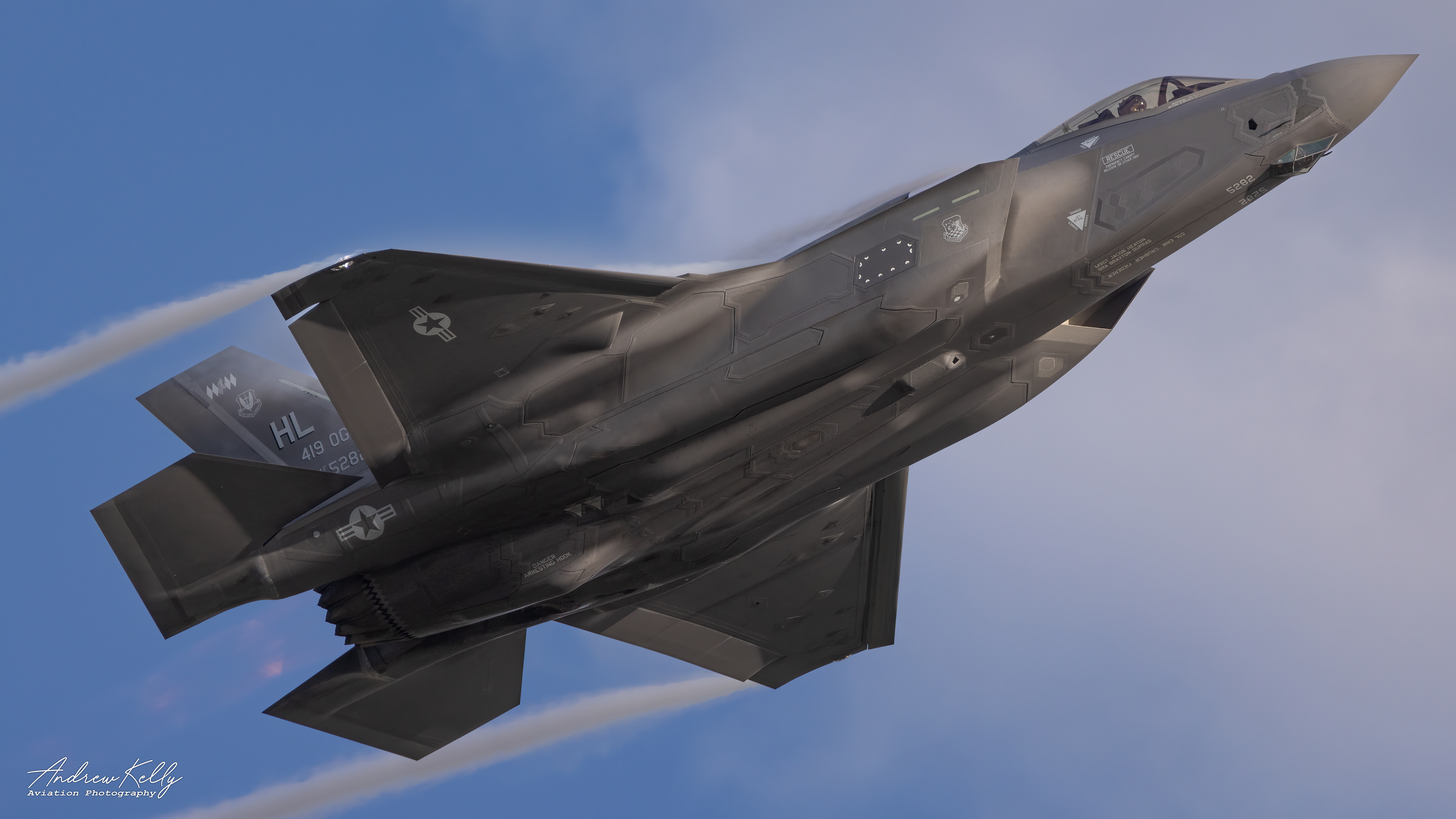 Hill AFB F-35 Departs KSAV for William Tell 2023