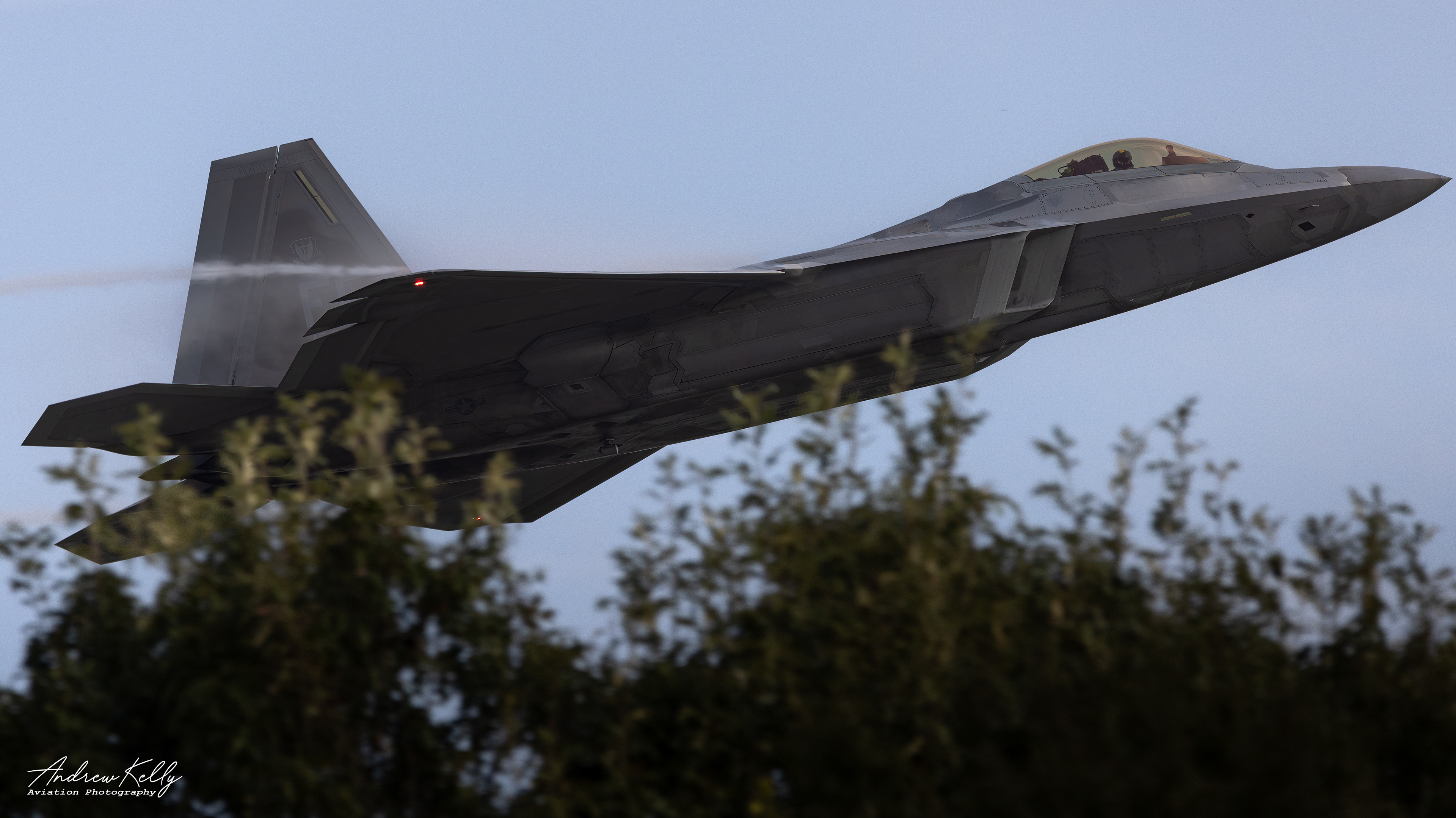 F-22 Raptor Departs KSAV for William Tell 2023