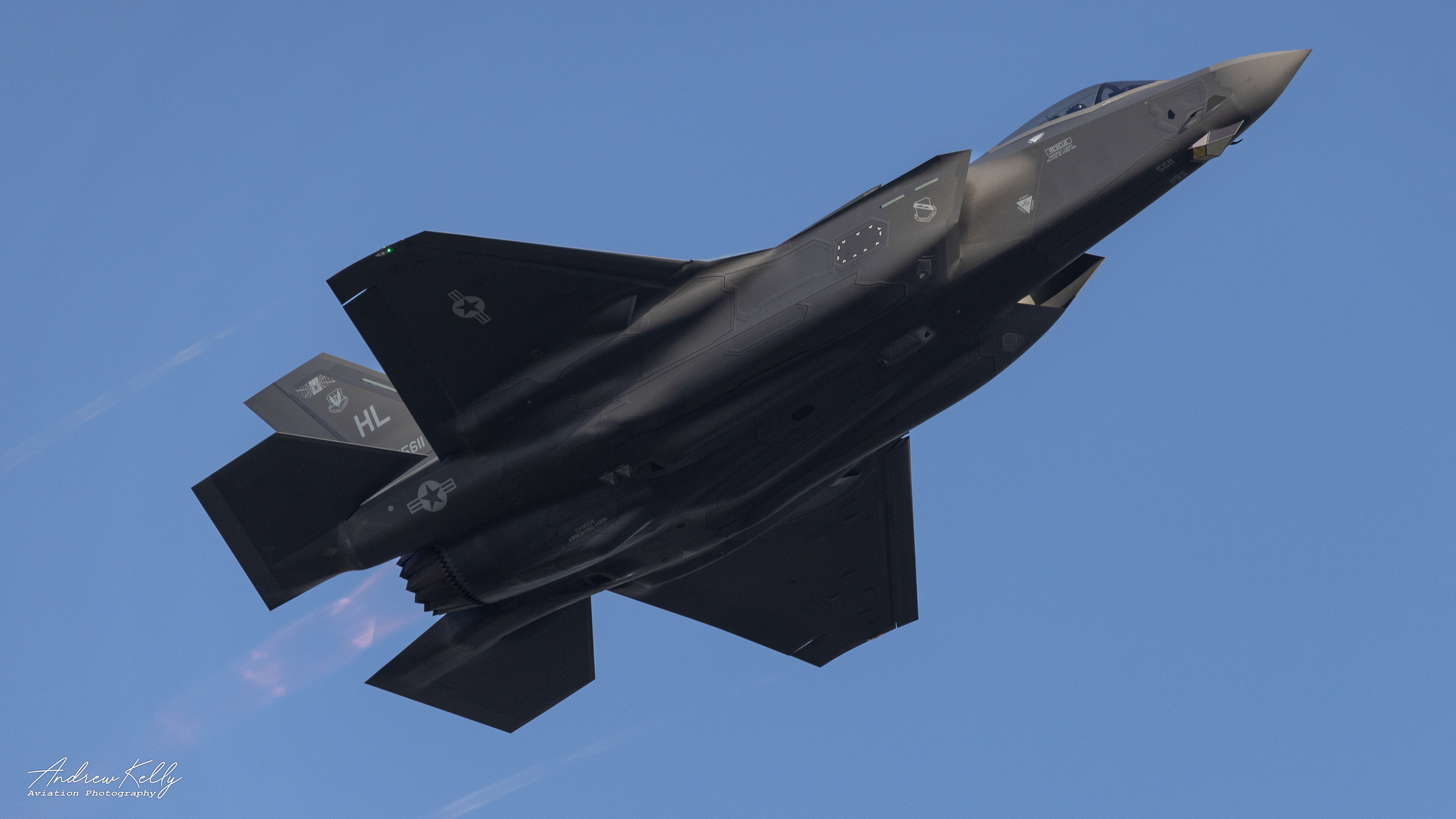 Hill AFB F-35 Departs KSAV for William Tell 2023