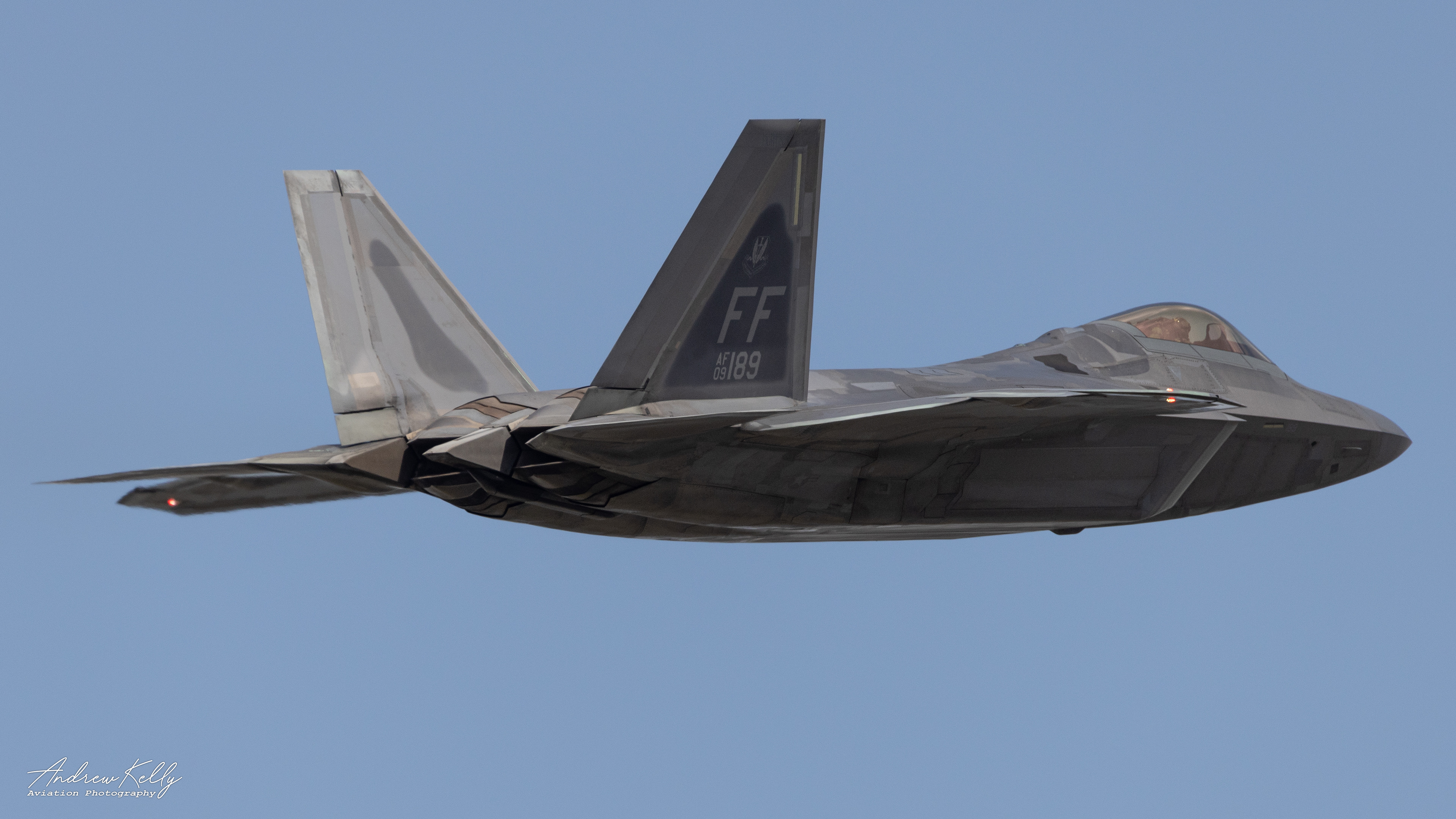 F-22 Raptor Departs KSAV for William Tell 2023