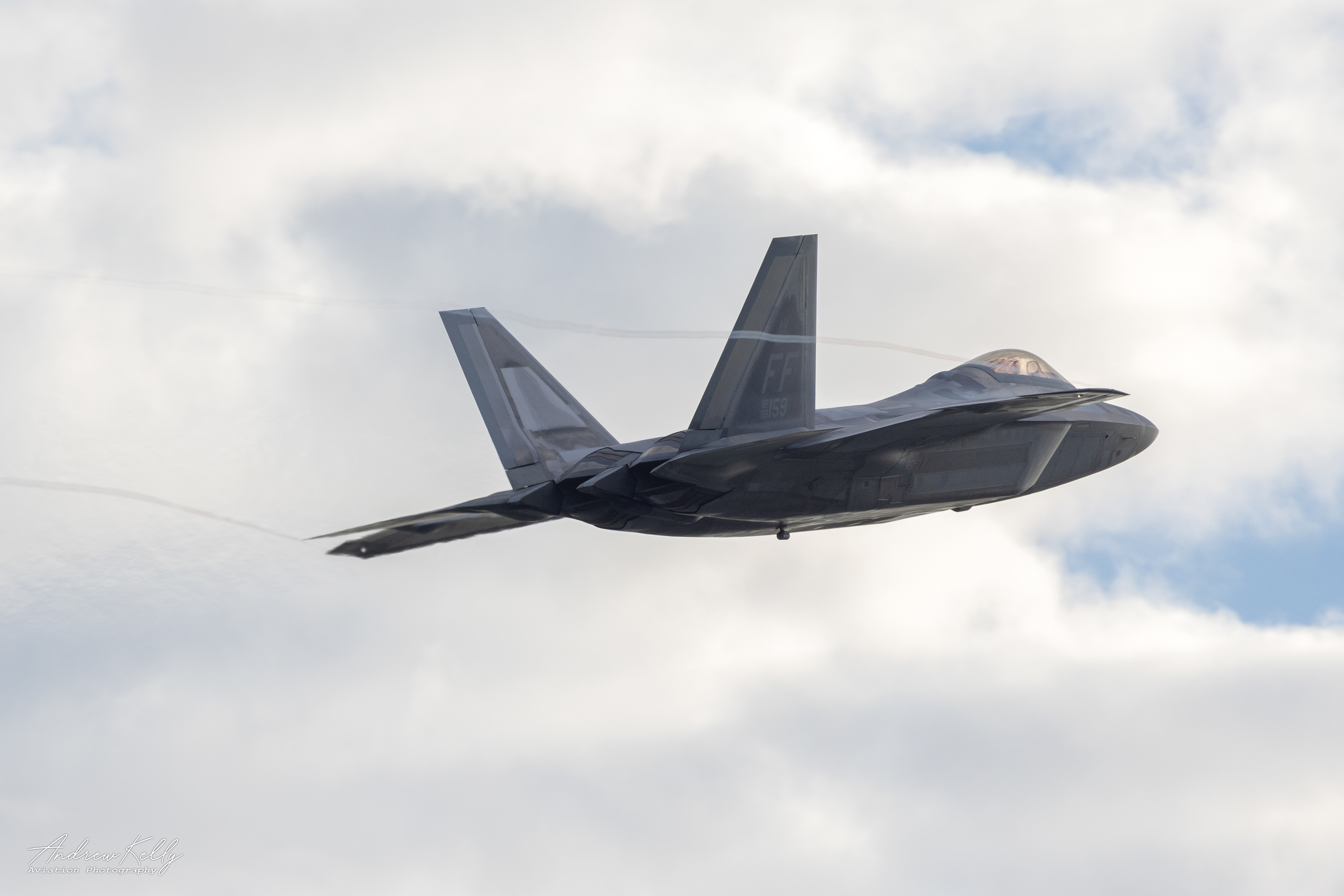 F-22 Raptor Departs KSAV for William Tell 2023