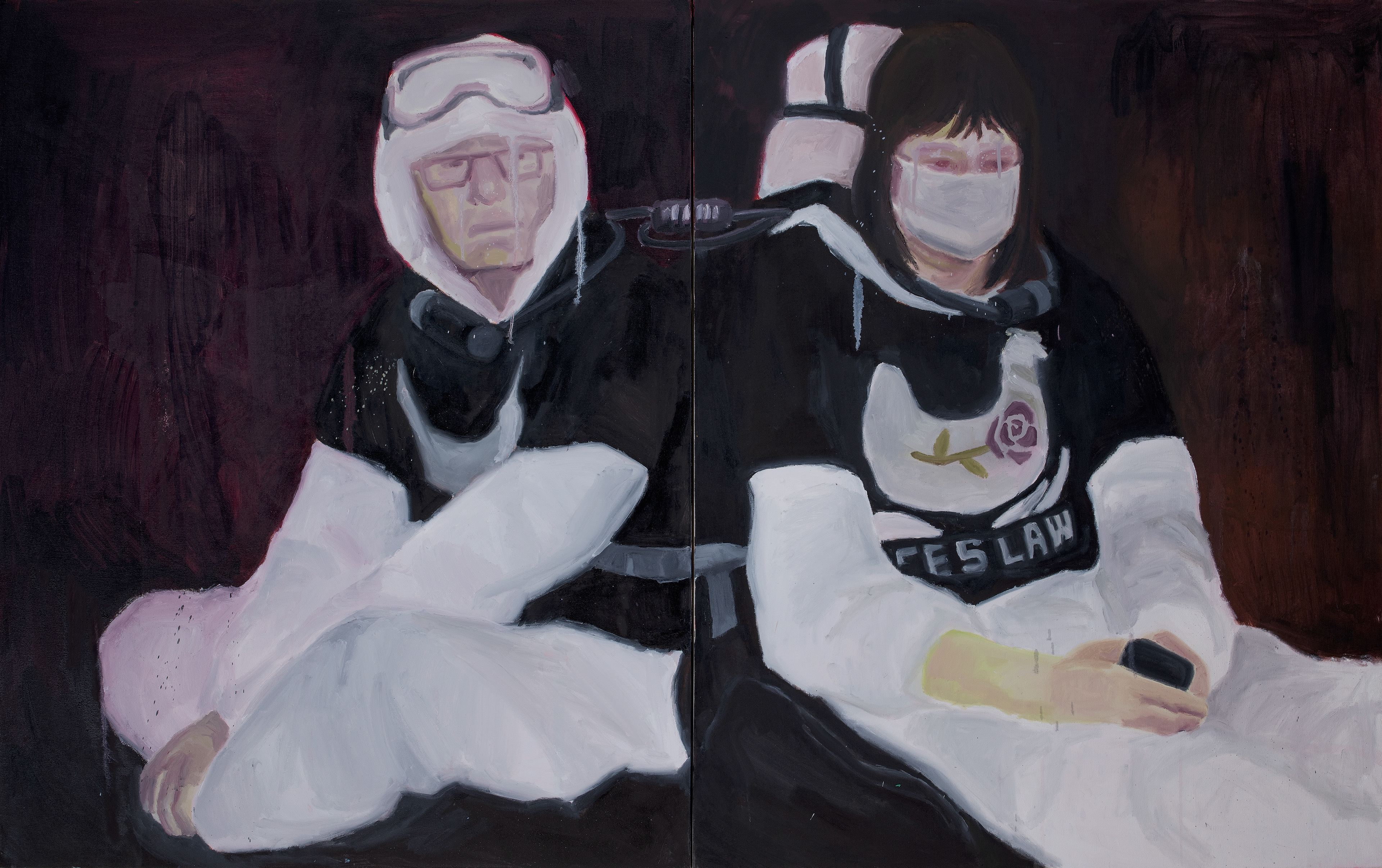 락다운(Lock Down), 100 x 160.6cm, Oil on Canvas, 2021