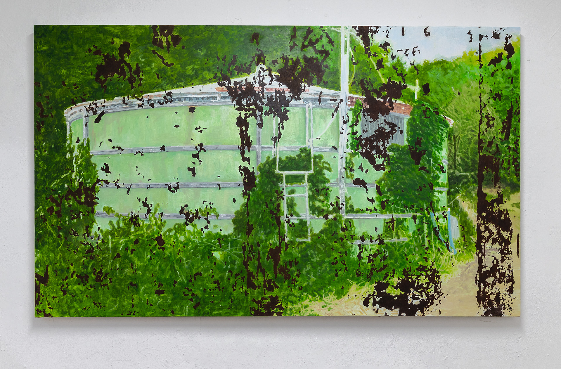 개발이란 이름에, 2025, 97 X 162.2cm, 캔버스에 유화