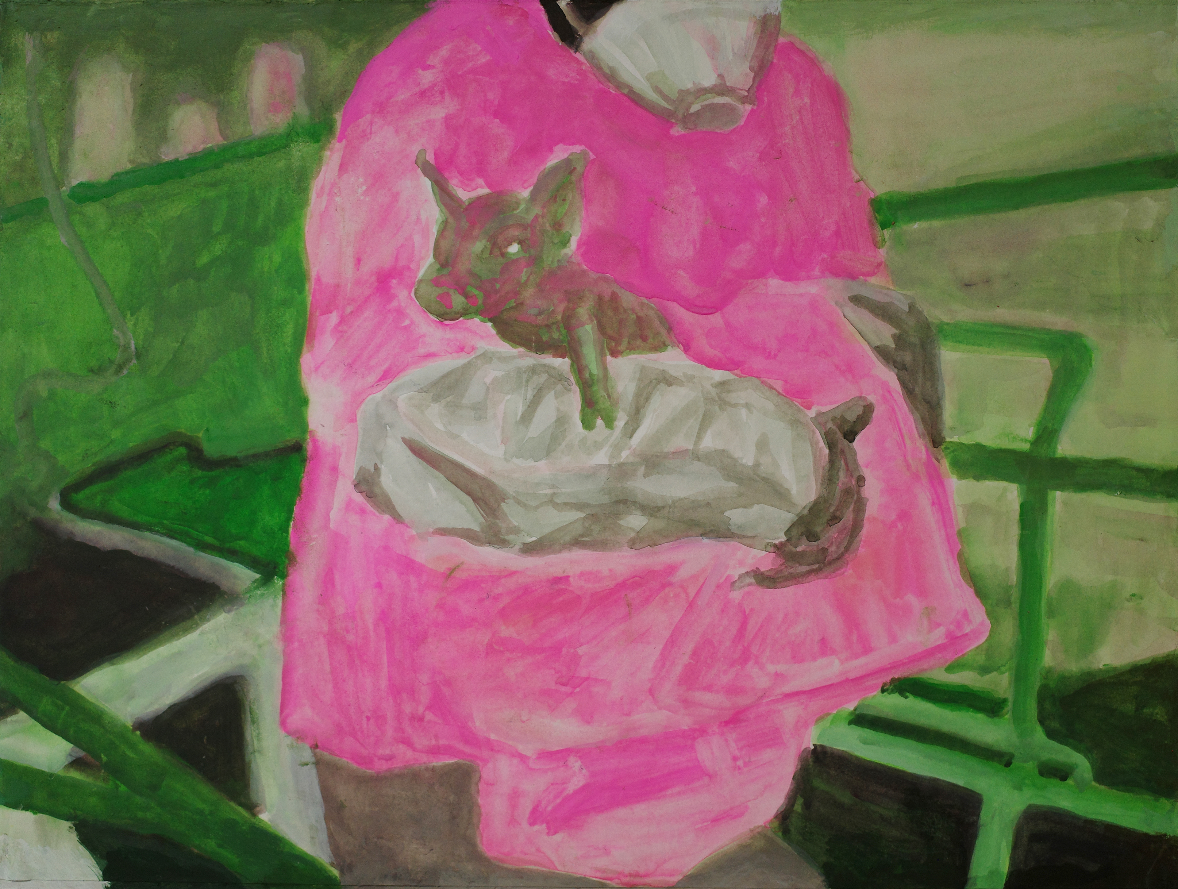 공개구조_1 (Open Rescue_1), 39.3 x 54.5cm, Watercolor on Paper, 2021