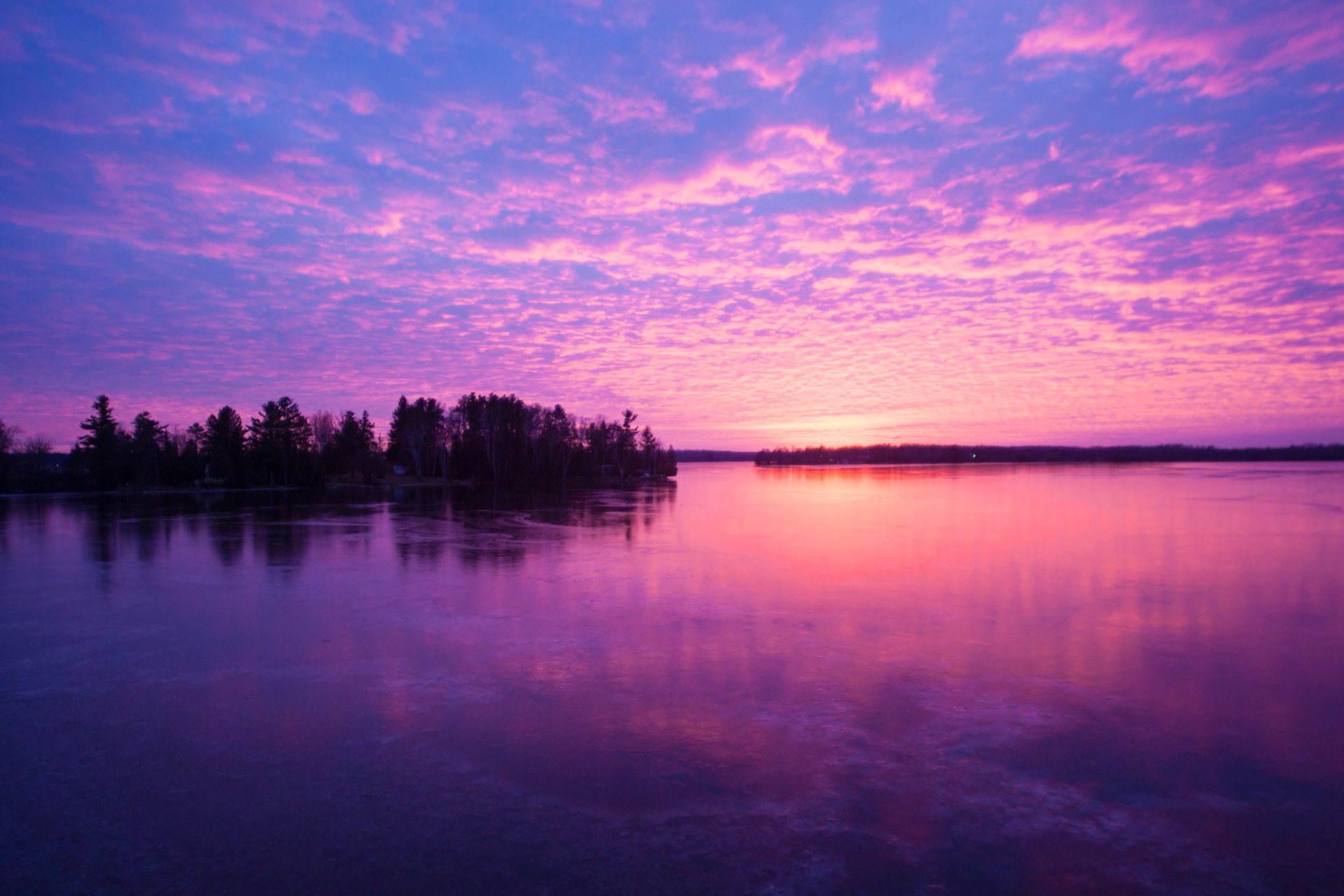 November 2 - November Sunset - The autumn colors are mostly gone now; however, November brings long and colorful sunsets.As we move through late autumn, the signs of winter are becoming more apparent, with ice forming on small ponds and puddles.November is a great time to slow down and reflect on our blessings.So that those who dwell at the ends of the earth are in awe at your signs, you make the going out of the morning and the evening to shout for joy. Psalm 65:8