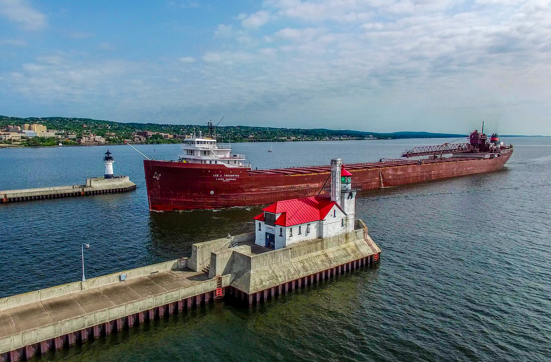 July 1 - Lee A Tregurtha - An iconic view of a long-term visitor to Duluth, the Lee A Tregurtha has been around since 1942.  The sleek design has lasted through the ages and will last many more."Gray hair is a crown of glory; it is gained in a righteous life." - Proverbs 16:31.While young folks have a lot of life left in them, it's good to remember that you will soon be old.  Make the most of life and remember that if Jesus Christ is your Lord and Savior, the best is yet to come.