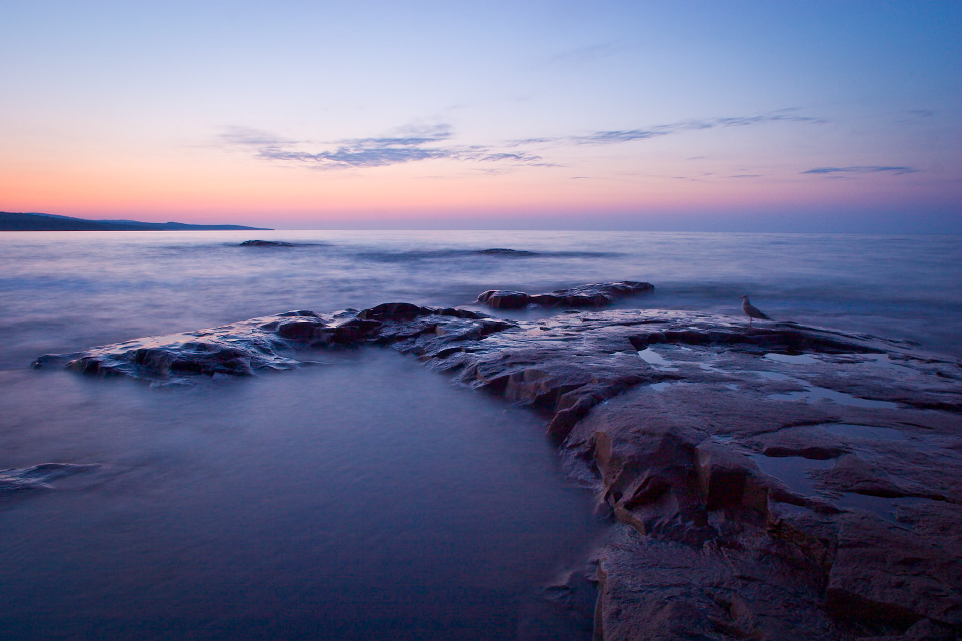 Early light near Grand Marais breaks the grip of night.